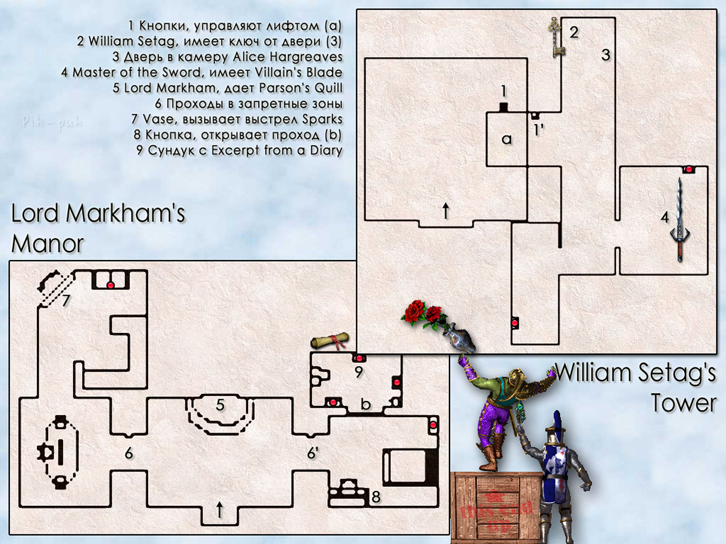MIGHT AND MAGIC VII. .  Lord Markham's Manor  William Setag's Tower.