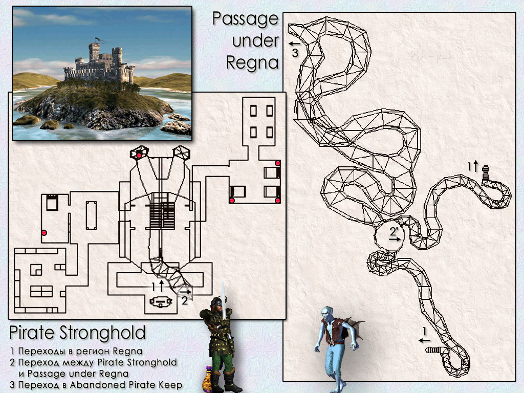MIGHT AND MAGIC VIII.  Pirate Stronghold  Passage under Regna.